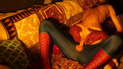 Cosplay Spider man chịch lỗ đít người yêu